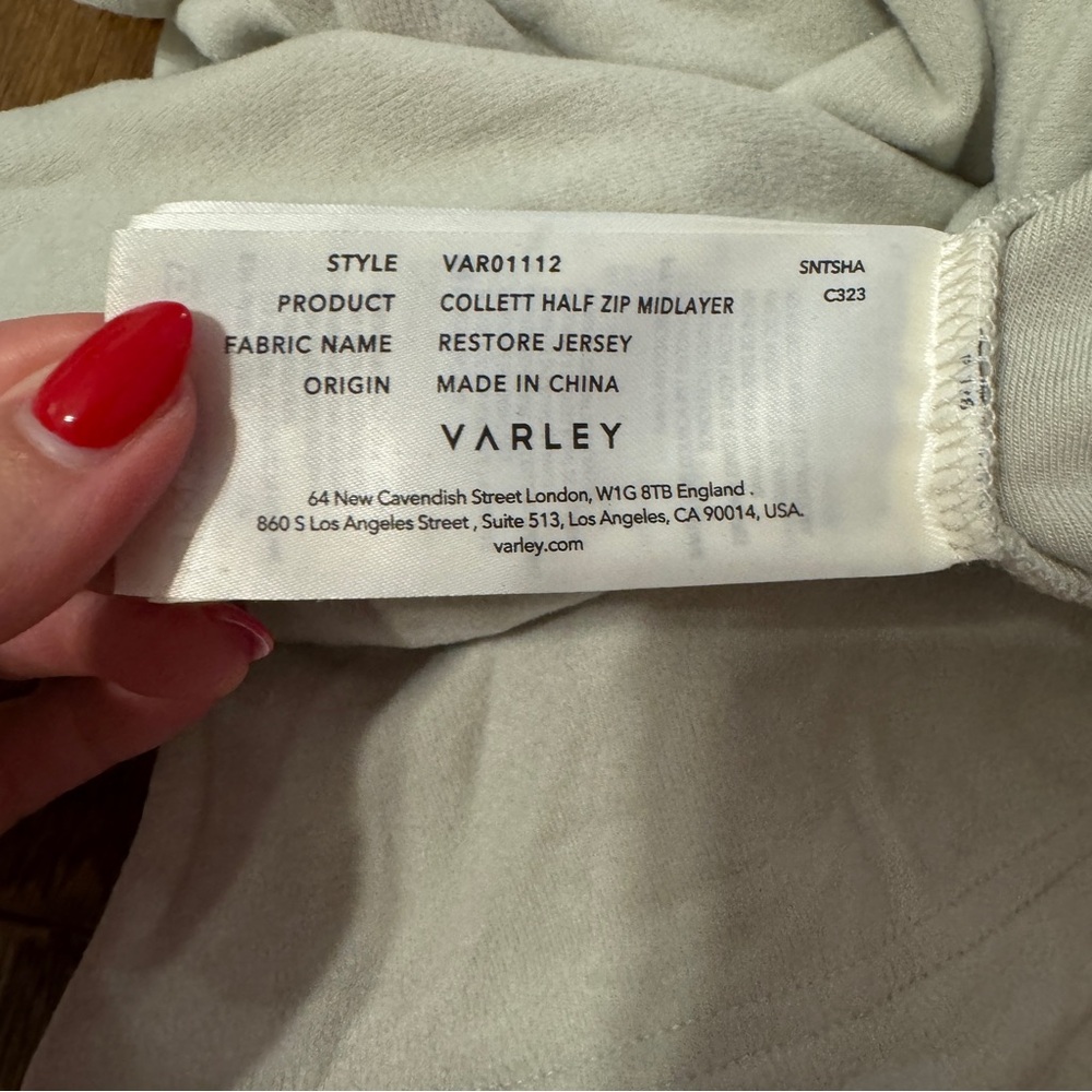 VARLEY Collett Half Zip Pullover Sweatshirt - Picture 8 of 9